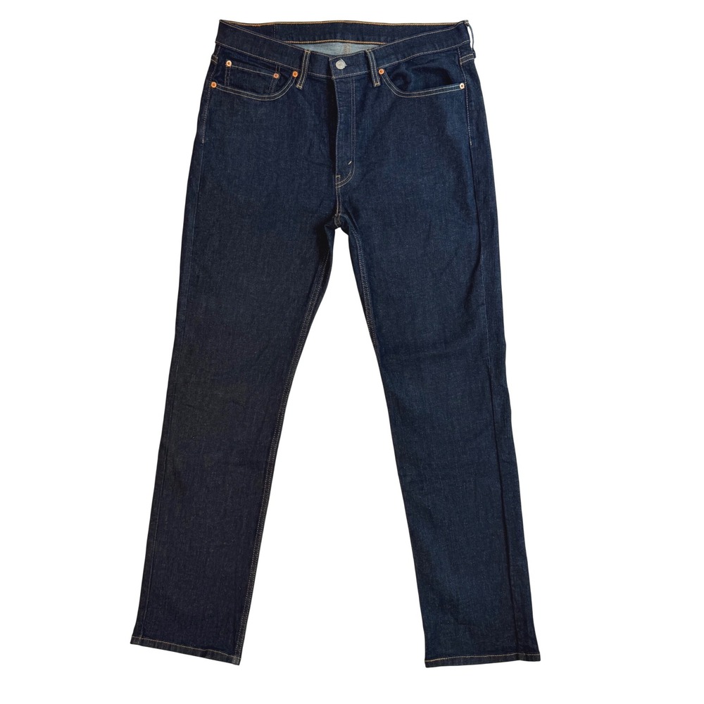 Levis 514‎ Straight Fit Mens Dark Indigo Denim Jeans W36 L34 Cleaner Look